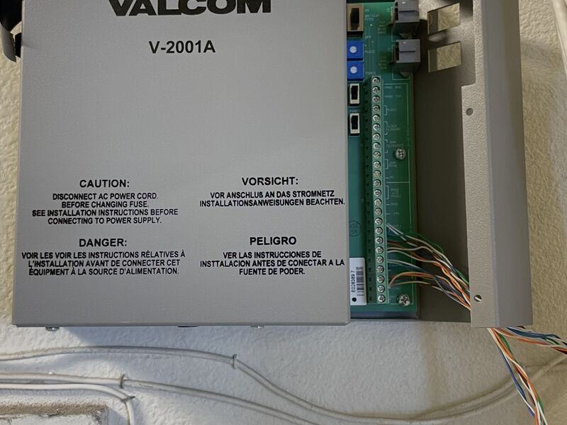 Valcom paging system install